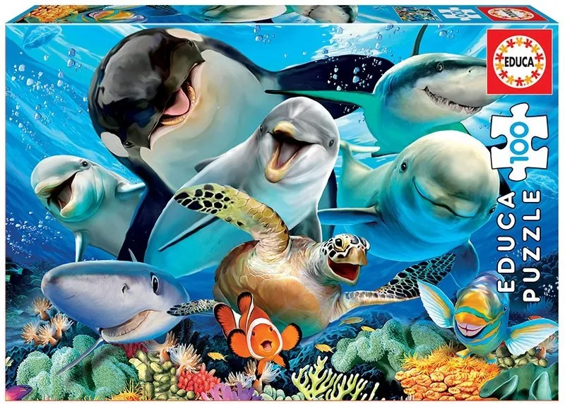 PUZZLE 100 SELFIE BAJO EL AGUA