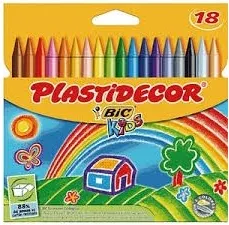 Ceras Plastidecor 18 colores