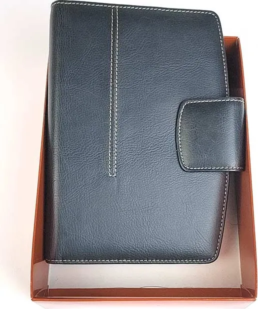 AGENDA FINOCAM 609 PIEL ONDA GRAFITO