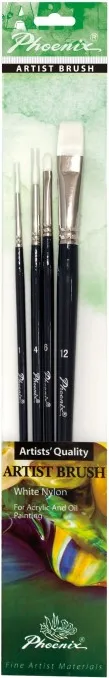 PINCELES PHOENIX SET ACRILICO y OLEO CLASSIC BLANCO