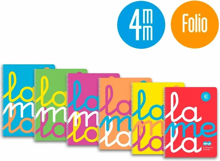 BLOC LAMELA PLASTIC FOLIO C 4MM SURTIDO