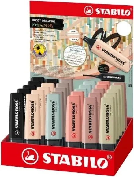 ROTULADOR STABILO BOSS 70 NATURE EXPOS. 30 UNID