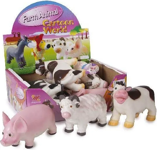 Muñeco Animal Granja Blando