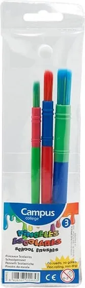 Pincel Acuarela Campus Bolsa 3 Tamaños