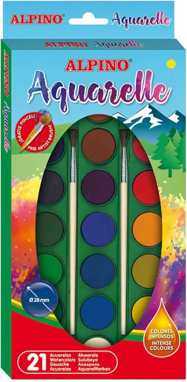 Acuarela Alpino 21 colores