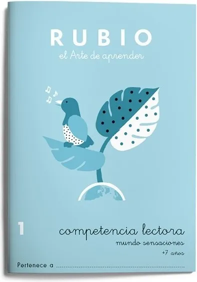 CUADERNO RUBIO COMPETENCIA LECTORA 1 MUNDO SENSACIONES