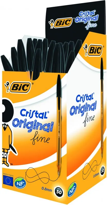 BOLÍGRAFO BIC CRISTAL ORIGINAL FINE NEGRO