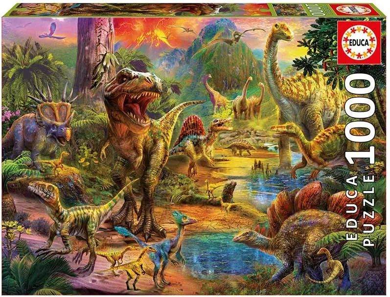PUZZLE 1000 TIERRA DE DINOSAURIOS