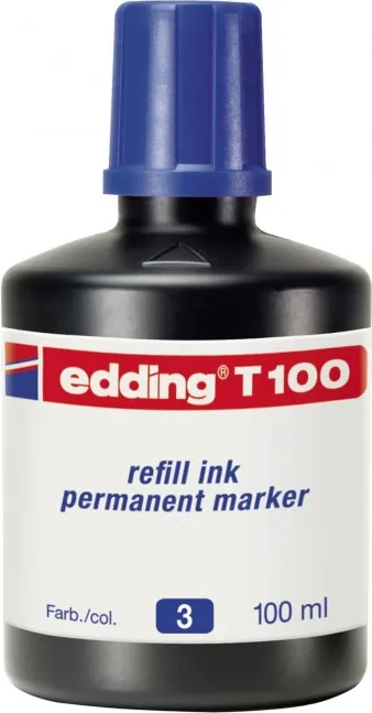 TINTA EDDING FRASCO 100ML AZUL