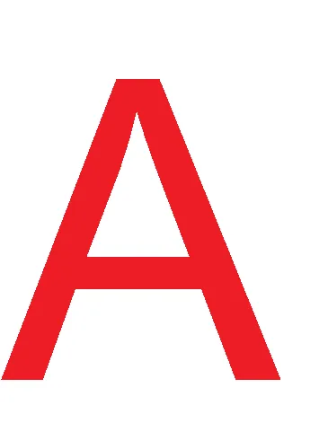 LETRAS TIPO PALO 15 CM NARANJA RADIANTE