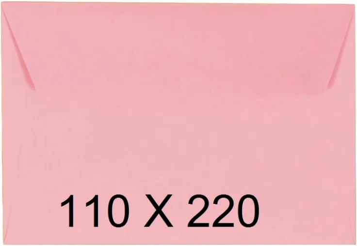 Sobres 110X220 Rosa Pastel 25UN
