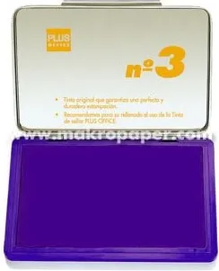 Tampón PLUS Office Nº3 Violeta 5X10CM