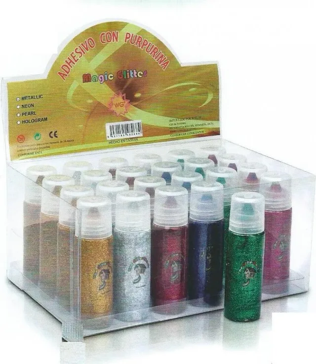 PEGAMENTO GLITTER GRANDE COLORES
