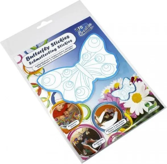 MARIPOSA ADHESIVA COLOREAR