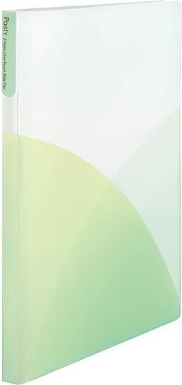 DOSSIER PLUS A4 FASTENER 3 BOLSILLOS VERDE