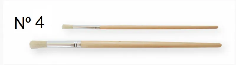 Pincel Corto Redondo Nº4