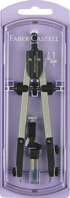 Compás FABER Castell Estuche Lila Pastel