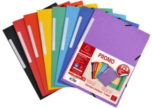 Carpeta Exacomta con Gomas Lote 7+3