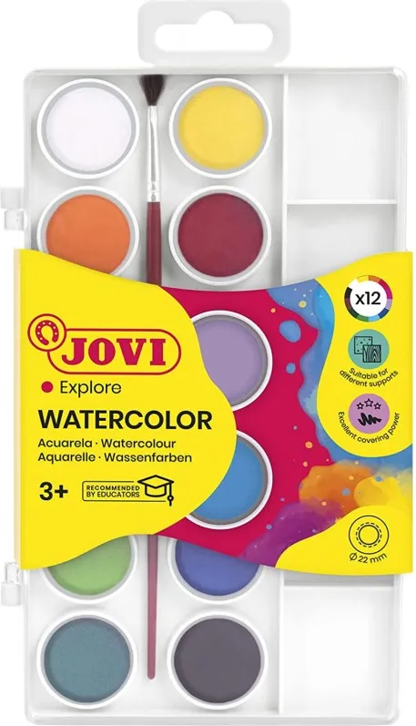 Acuarela Jovi 12 colores 22ml