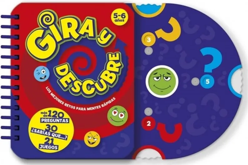 Magnifico Libro-Juego para Divertirse y Aprender con Preguntas y Datos Curiosos. Contiene Juegos e Información y Numerosas Curiosidades para Aprender. Edad- 5 A 6 Años