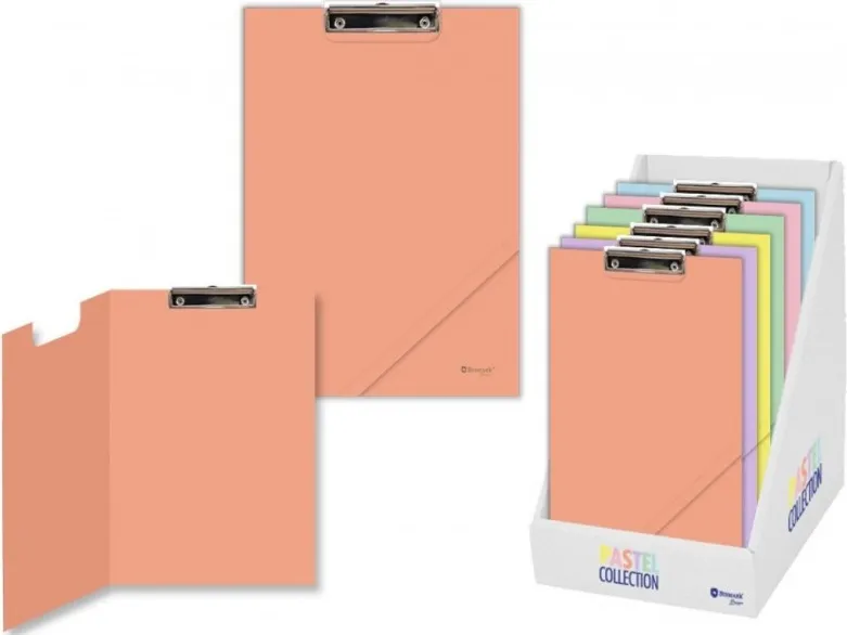 CARPETA A4 PINZA CON TAPA COLORES PASTEL