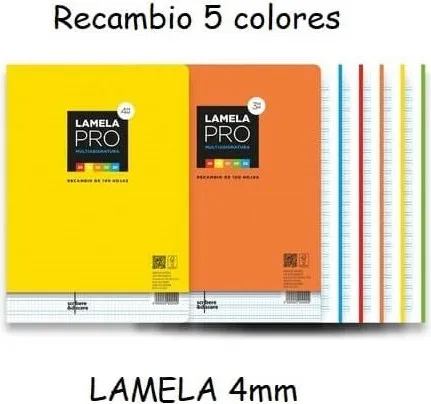 RECAMBIO LAMELA A4 C4 5 COLORES