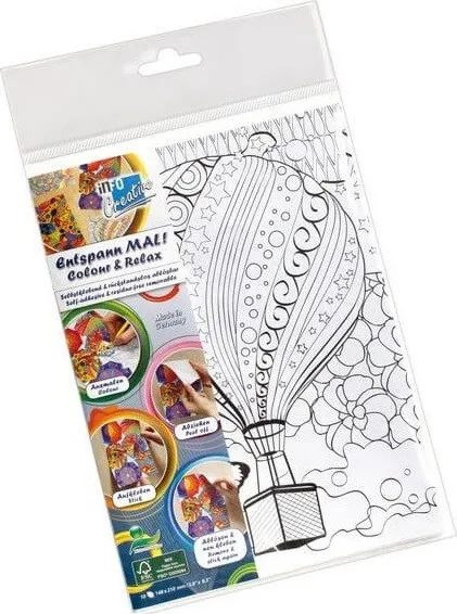 HOJAS PARA COLOREAR ADHESIVAS 10H.