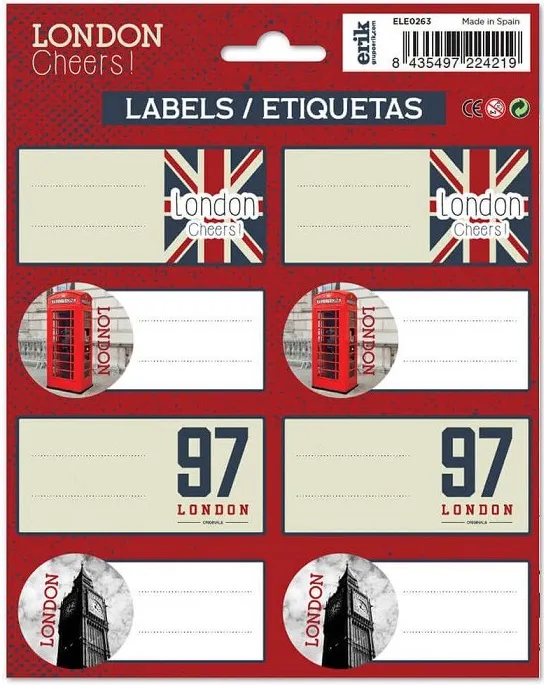 ETIQUETAS ESCOLARES LONDRES