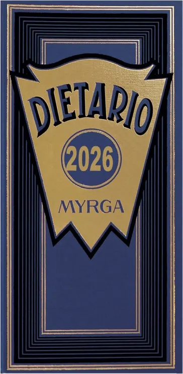 DIETARIO MYRGA 2 TERCIOS AZUL 2026 1DP