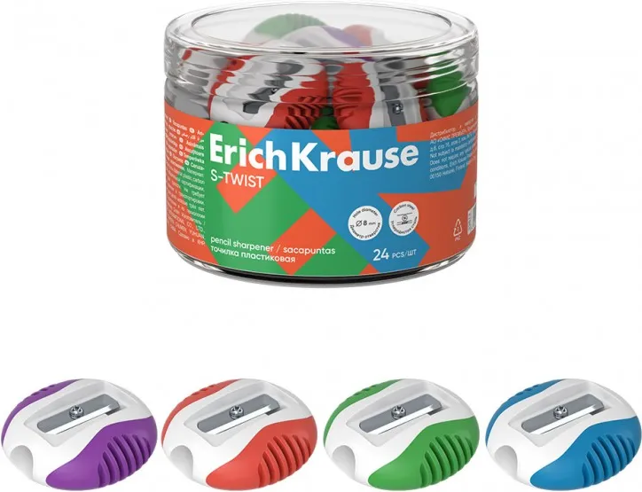 SACAPUNTAS PLASTICO S-TWIST ERICHKRAUSE