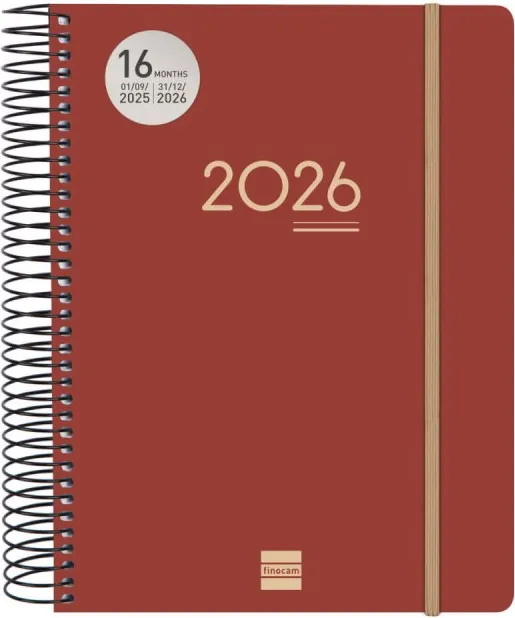 Agenda Finocam Ikon Burdeos E10 1DP 25-26