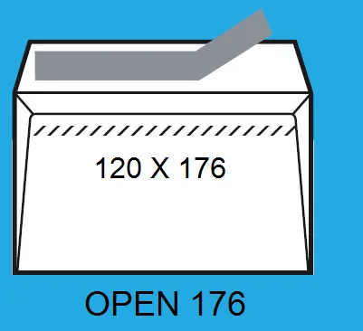 Sobres Sam 120X176 Open 176 Blanco C/500