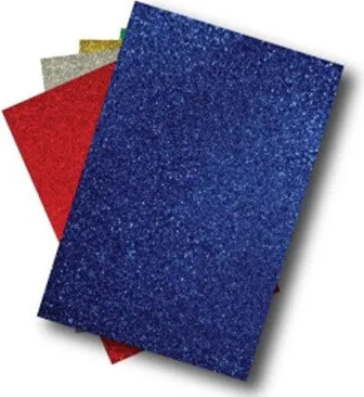 GOMA EVA 20X30 GLITTER AZUL (10 unid)