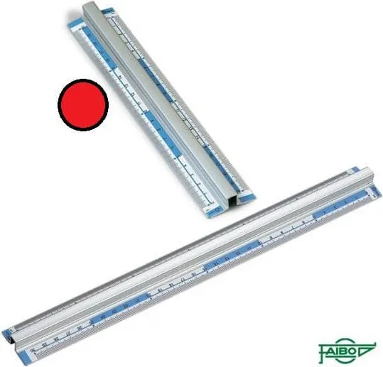 REGLA METALICA FAIBO TRIPLEDECIMETRO