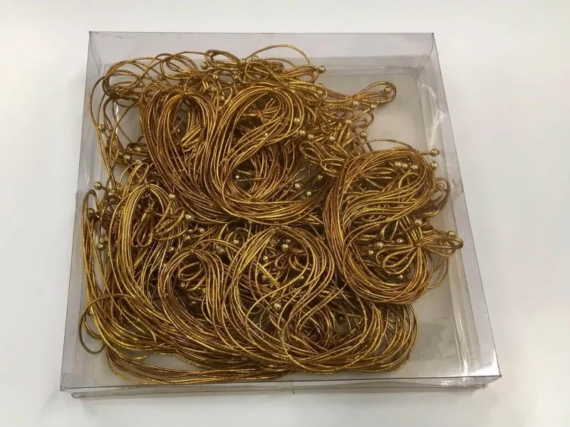 Coca Lazo Dorado Elástico