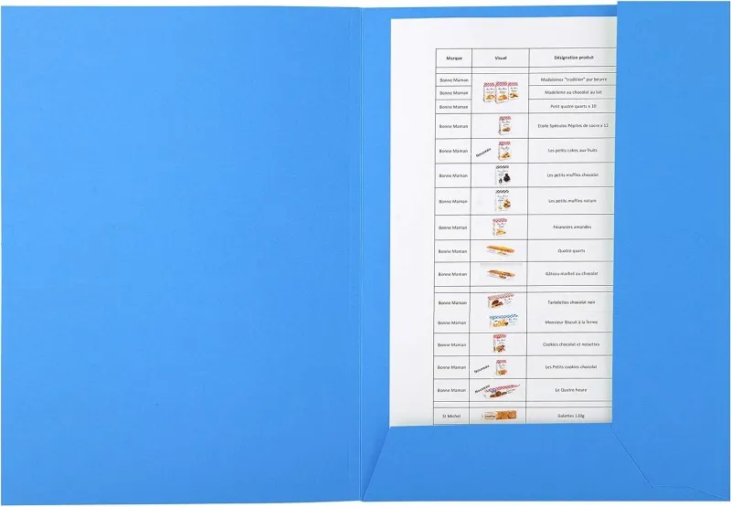 SUBCARPETA EXACOMPTA A4 2 SOLAPAS AZUL