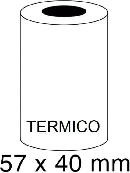 ROLLOS TERMICOS 57X40MM