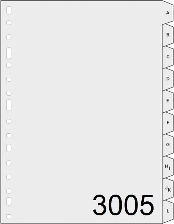 Índice Plástico Multifin 3005