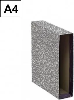 CAJA ARCHIVADOR PLUS A4 GRIS