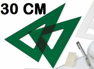 ESCUADRA FAIBO VERDE 30CM