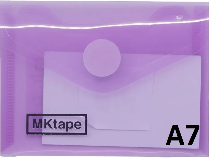 SOBRE VELCRO PP A7 (17X24) LILA PASTEL