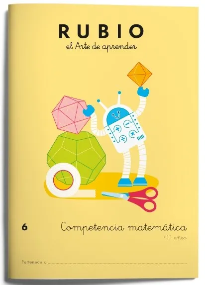 Cuaderno Rubio Competencia Matemática 6