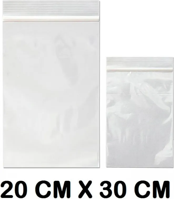 BOLSAS AUTOCIERRE 200X300MM