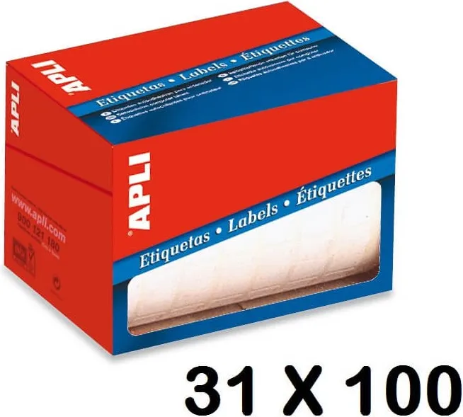 ETIQUETA ROLLO APLI 31X100
