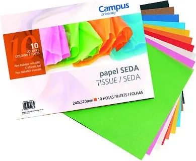 Bloc Papel Seda  Campus 10 Hojas 24x32cm