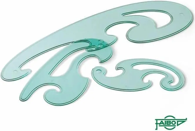 Juego 3 Plantillas Curvas Faibo Burmester