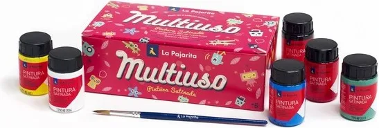 Pintura Satinada Base Látex Caja 6 Unidades