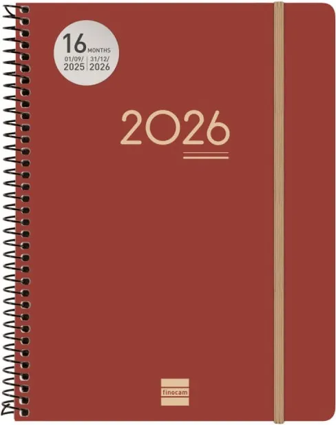 Agenda Finocam Ikon Burdeos E10 Sv 25-26