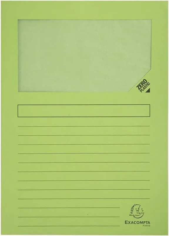 SUBCARPETA EXACOMPTA VENTANA VERDE