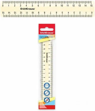 Regla  Plástico 15 Cm Pastel Amarillo